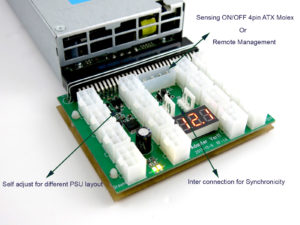 X11BRK best selling 16 port breakout board adapter for server PSUs