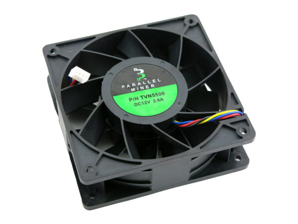 Parallel TVN5500 Fan, 5500rpm variable speed. 250CFM 2.8A/12V 120mm x 38mm